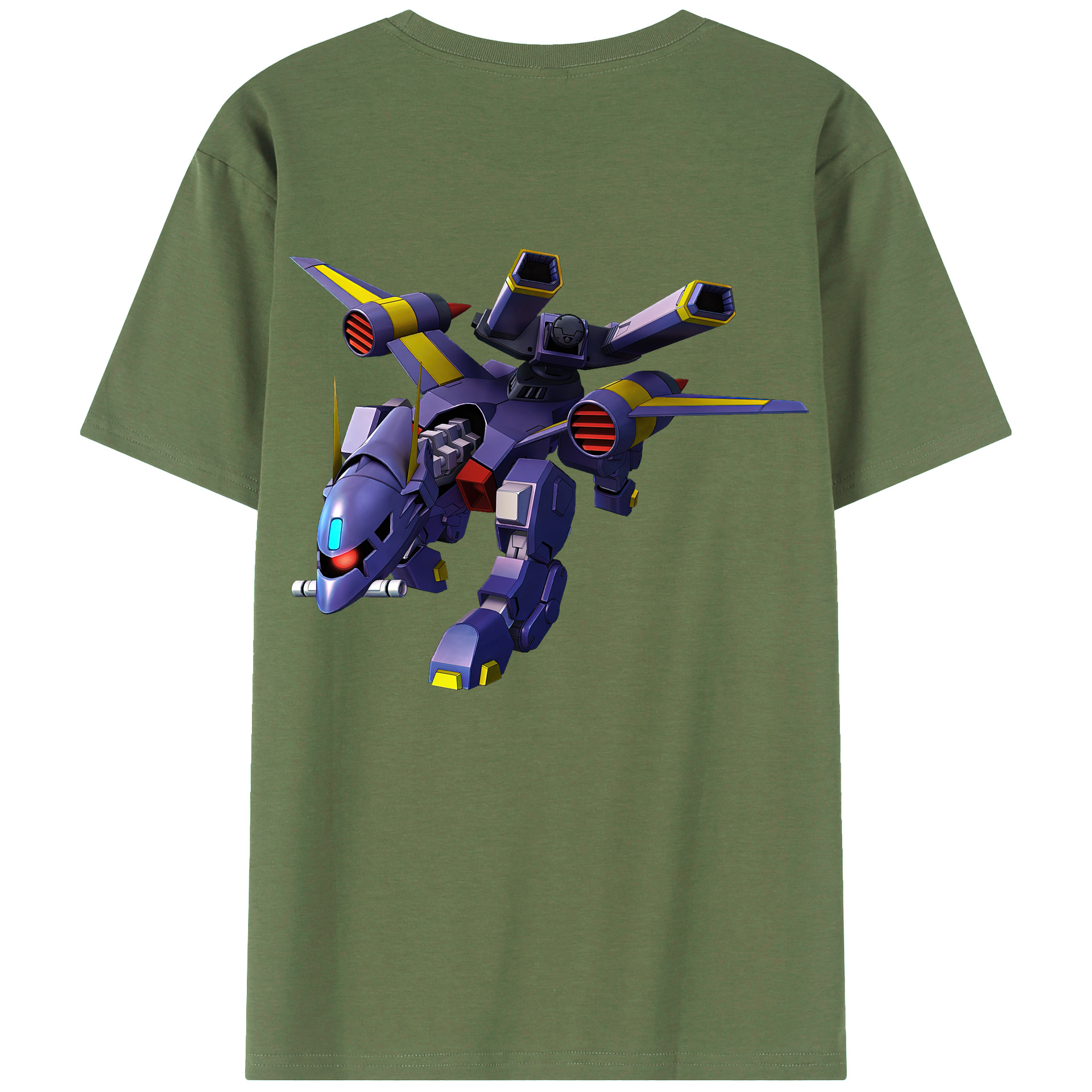 （画像用） 機動戦士ガンダム Mobile Suit Gundam 綿100％ メンズ半袖Tシャツ（バックプリント） 通気性